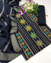 Load image into Gallery viewer, ✅AlhamdulillahNew collection ❤️❤️👆👆Stuff Sussi,, Cross Stitch ✅work shirt,,, Trouser,, Shawl ,,,