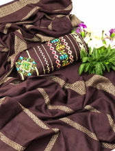 Load image into Gallery viewer, ✅AlhamdulillahNew collection ❤️❤️👆👆Stuff Sussi,, Cross Stitch ✅work shirt,,, Trouser,, Shawl ,,,